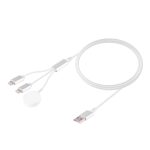Multifunktionales 3-in-1-8-poliges magnetisches Ladekabel für iPhone/Apple Watch, Länge: 1 m – Bild 3