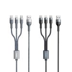 REMAX RC-070TH 1,2 m 2 A 3-in-1-USB-auf-8-Pin- und USB-C-/Typ-C- und Micro-USB-Ladekabel – Bild 2