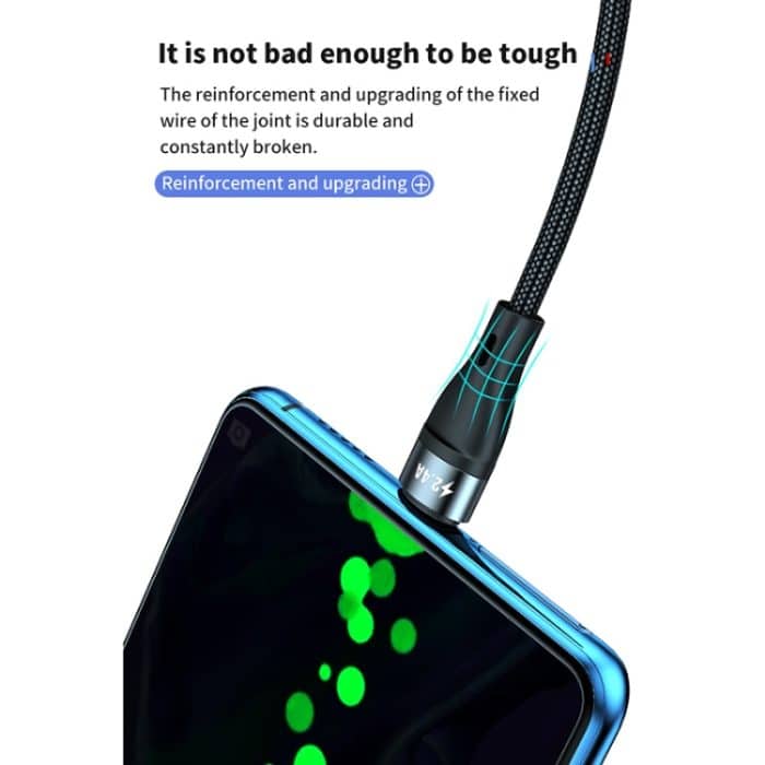 40 W 5A USB zu Micro USB + USB-C / Typ C + 8-poliges Schnelllade-Datenkabel, Kabellänge: 1,2 m – Bild 10