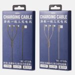 REMAX RC-167th 3 in 1 2,1 A USB auf 8 Pin + USB-C / Typ-C + Micro USB Range Series Ellenbogen-Ladekabel, Kabellänge: 1 m – Bild 4