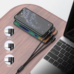 REMAX RC-167th 3 in 1 2,1 A USB auf 8 Pin + USB-C / Typ-C + Micro USB Range Series Ellenbogen-Ladekabel, Kabellänge: 1 m – Bild 5