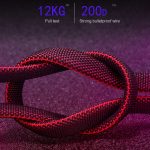 K051 1,2 m 3-in-1-USB-auf-8-Pin + USB-C / Typ-C + Micro-USB Shark Fabric-Datenkabel – Bild 6