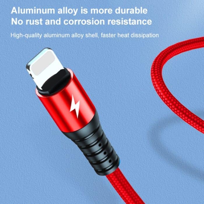 KO61 1.2M 5A 3 in 1 USB bis 8 PIN + USB-C / Typ-C + Micro USB Rund schnelles Ladedatenkabel – Bild 12