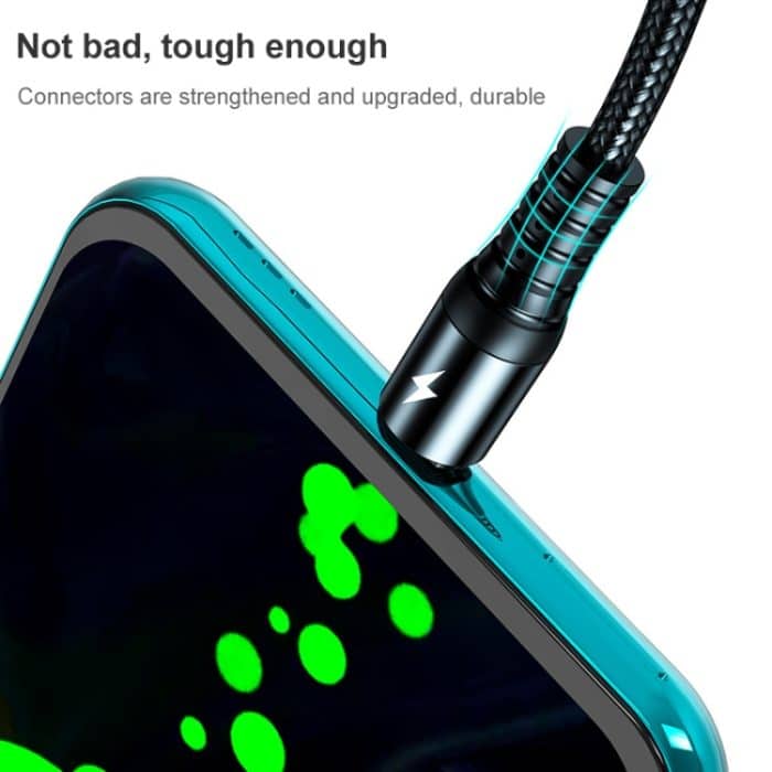 KO61 1.2M 5A 3 in 1 USB bis 8 PIN + USB-C / Typ-C + Micro USB Rund schnelles Ladedatenkabel – Bild 15