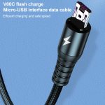 KO61 1.2M 5A 3 in 1 USB bis 8 PIN + USB-C / Typ-C + Micro USB Rund schnelles Ladedatenkabel – Bild 9