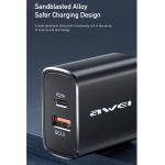 awei PD7 20W QC + PD Schnelllade-Reiseladegerät Netzteil, EU-Stecker – Bild 6