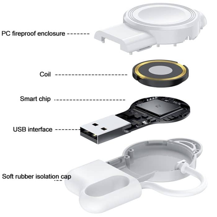 adj-983 Tragbares magnetisches kabelloses Ladegerät für die Apple Watch, adj-983 – Bild 2