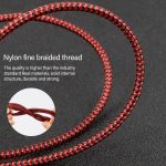 5 in 1 3A USB + USB-C / Typ-C auf 8 Pin + Micro USB + USB-C / Typ-C-Schnittstelle Zweifarbig geflochtenes Schnelllade-Datenkabel, Kabellänge: 1,2 m – Bild 6