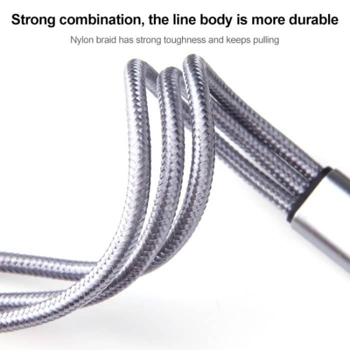 IVON CA39 2.4A MAX 8 PIN + Typ-C + Micro USB 3 in 1 Ladekabel, Länge: 1,2m – Bild 3