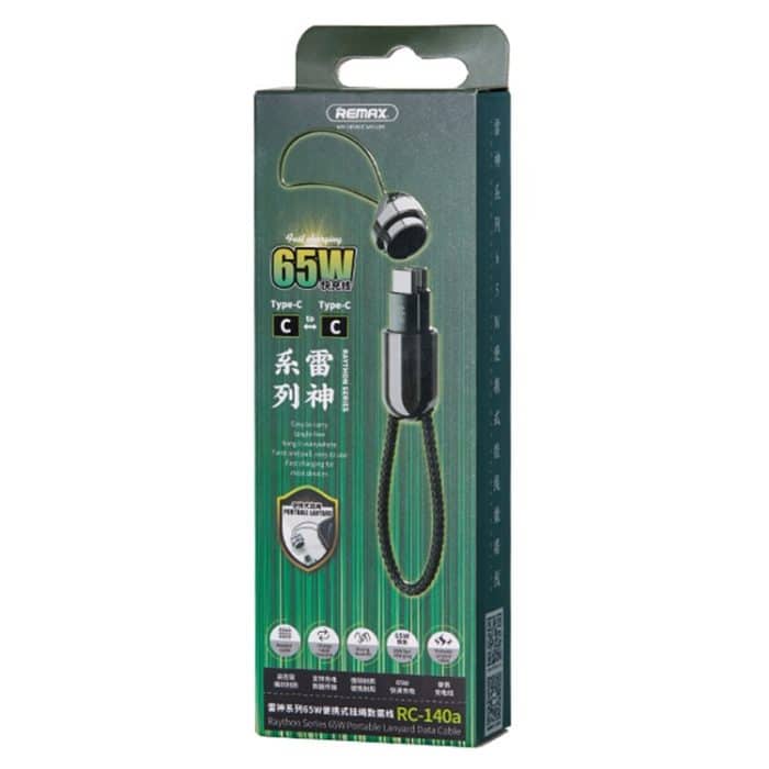 Remax RC-140A THOR-Serie 65W USB-C / Typ-C an USB-C / Typ-C-tragbarer Lanyard-Datenkabel, Kabellänge: 1,2m – Bild 7