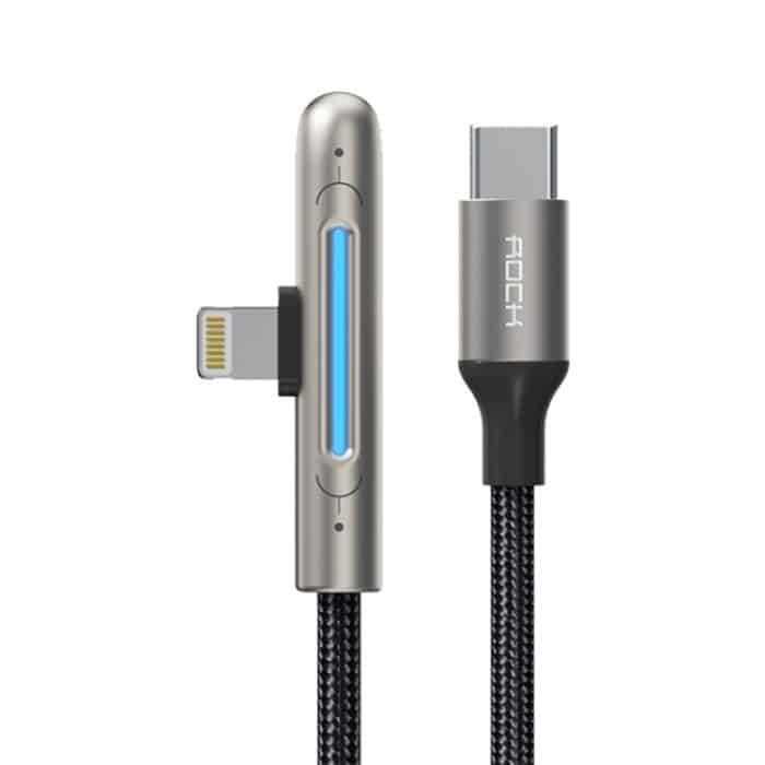 ROCK RCB0811 M3 20 W USB-C/Typ-C auf 8-poliges Zinklegierungs-Schnelllade-Datenkabel für mobile Spiele, Länge: 1 m – Bild 1