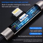 ROCK RCB0811 M3 20 W USB-C/Typ-C auf 8-poliges Zinklegierungs-Schnelllade-Datenkabel für mobile Spiele, Länge: 1 m – Bild 2