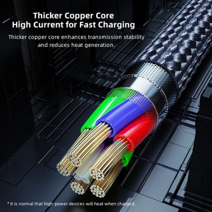 ROCK RCB0811 M3 20 W USB-C/Typ-C auf 8-poliges Zinklegierungs-Schnelllade-Datenkabel für mobile Spiele, Länge: 1 m – Bild 5