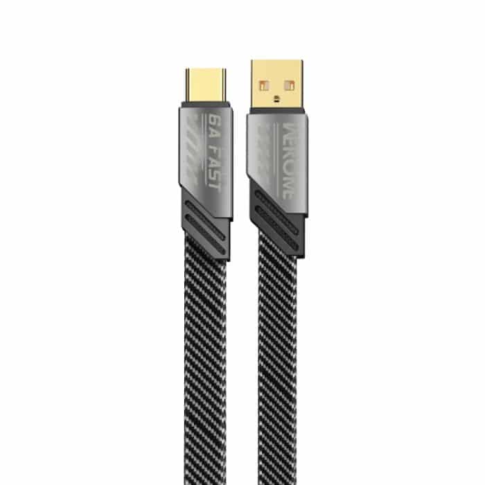 WK WDC-190a Mech Series 6A USB-auf-USB-C/Typ-C-Schnellladedatenkabel, Länge: 1 m – Bild 1