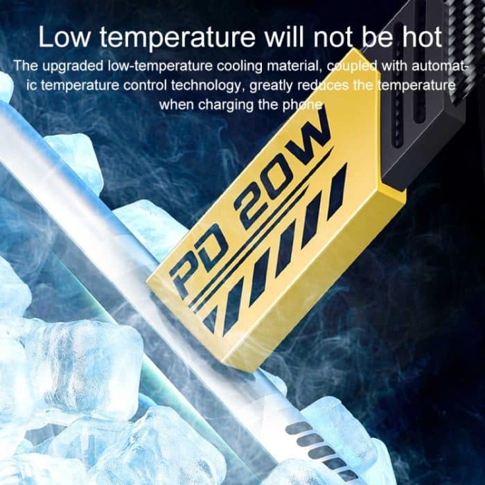 WK WDC-189 Armor Series 2-in-1 65 W USB-C/Typ-C auf USB-C/Typ-C+8-poliges magnetisches Datenkabel, Länge: 1,2 m – Bild 3