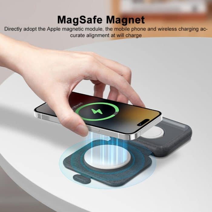 MOMAX UD30 Q.Mag Go 2-in-1 faltbares magnetisches kabelloses Magsafe-Ladegerät – Bild 8