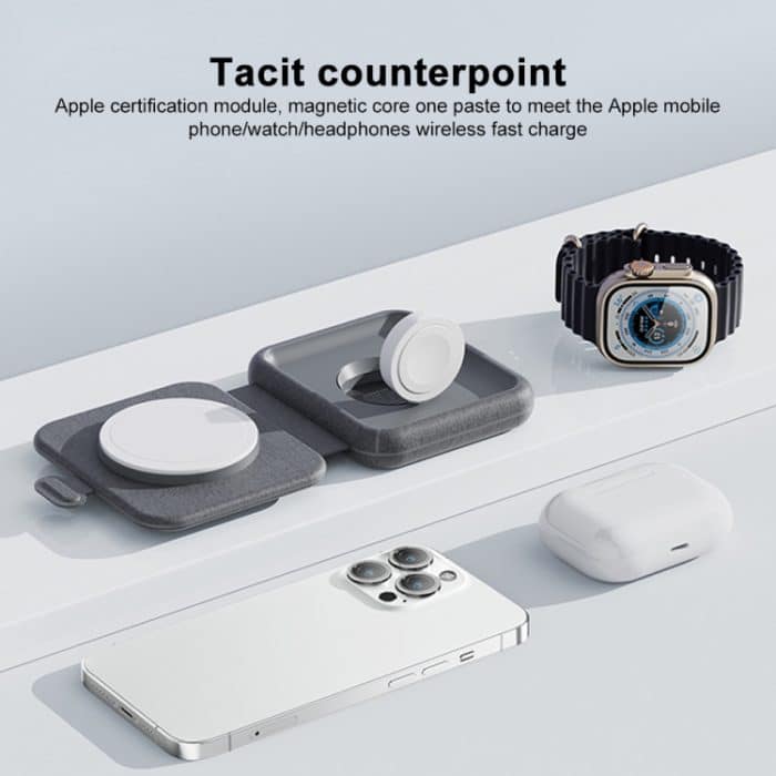 MOMAX UD30 Q.Mag Go 2-in-1 faltbares magnetisches kabelloses Magsafe-Ladegerät – Bild 9