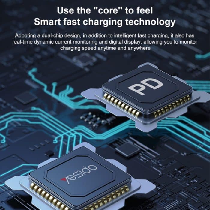 Yesido CA157 PD27W USB-C/Typ-C auf 8-poliges Digitalanzeige-Ladedatenkabel, Kabellänge: 1,2 m – Bild 5