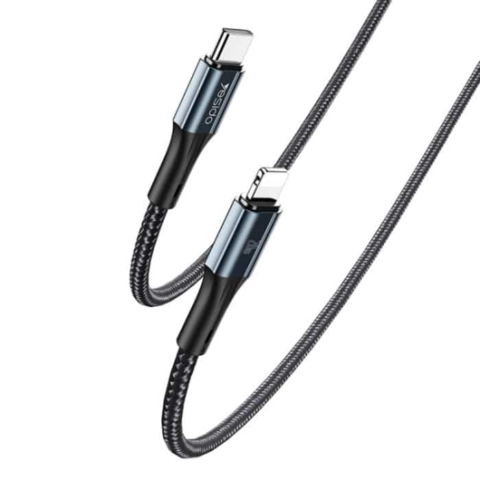 Yesido CA95 3A 20W USB-C / Typ-C auf 8-poliges Schnellladekabel, Länge: 1,2 m – Bild 1