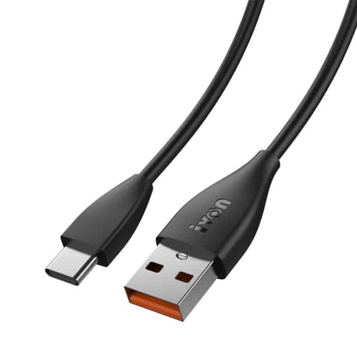 IVON CA87 USB-auf-USB-C/Typ-C-TPE-Schnellladedatenkabel, Kabellänge: 1 m – Bild 1