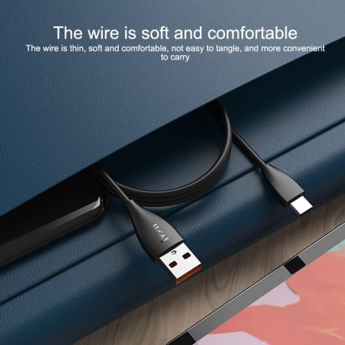 IVON CA87 USB-auf-USB-C/Typ-C-TPE-Schnellladedatenkabel, Kabellänge: 1 m – Bild 7