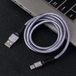 IVON CA89 2.1A USB-auf-USB-C/Typ-C-Geflecht-Schnellladedatenkabel, Kabellänge: 1 m
