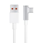 Original Xiaomi 6A USB auf USB-C / Typ-C 90-Grad-Winkel-Schnellladedatenkabel, Länge: 1,5 m