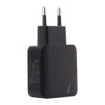 LZ-819A+C QC3.0 USB + PD 18W USB-C/Typ-C-Schnittstellen Reiseladegerät mit Kontrollleuchte, EU-Stecker – Bild 2
