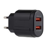LZ-022 5V 2,4A Dual USB Ports Reiseladegerät, EU-Stecker