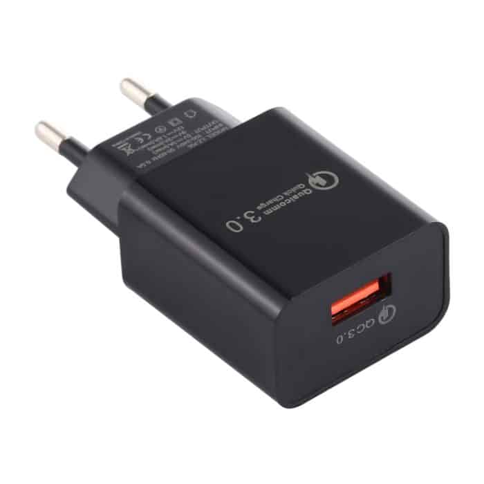 LZ-706 QC3.0 Reiseladegerät mit einem USB-Anschluss, EU-Stecker – Bild 1
