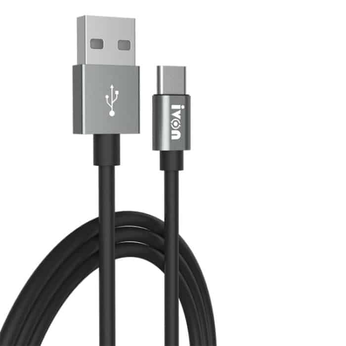 IVON CA73 2,4 A Typ-C / USB-C Schnelllade-Datenkabel, Länge: 2 m – Bild 1