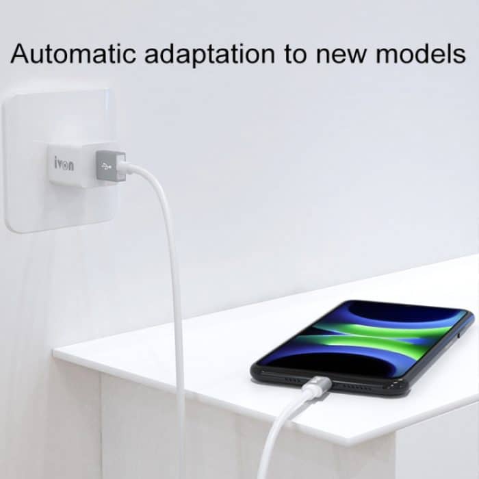 IVON CA73 2,4 A Typ-C / USB-C Schnelllade-Datenkabel, Länge: 2 m – Bild 3