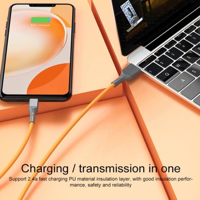 IVON CA78 2,4 A Typ-C / USB-C Schnelllade-Datenkabel, Länge: 1 m – Bild 5