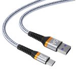 IVON CA79 5A Typ-C / USB-C geflochtenes Schnelllade-Datenkabel aus Aluminiumlegierung für Huawei, Länge: 1 m