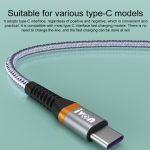 IVON CA79 5A Typ-C / USB-C geflochtenes Schnelllade-Datenkabel aus Aluminiumlegierung für Huawei, Länge: 1 m – Bild 3