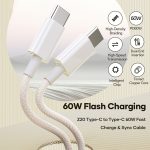 ROCK Z20 1m PD60W USB-C / Typ-C auf USB-C / Typ-C Schnellladedatenkabel – Bild 2