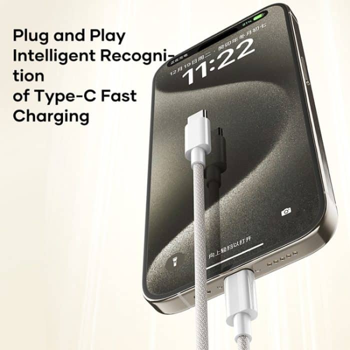 ROCK Z20 1m PD60W USB-C / Typ-C auf USB-C / Typ-C Schnellladedatenkabel – Bild 7