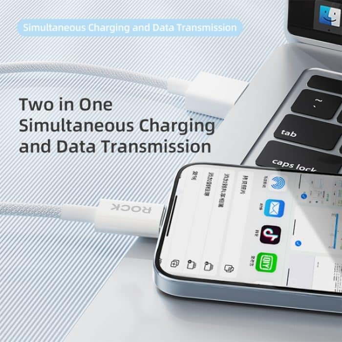 ROCK Z20 1m 6A USB auf USB-C / Typ-C Schnellladedatenkabel – Bild 6