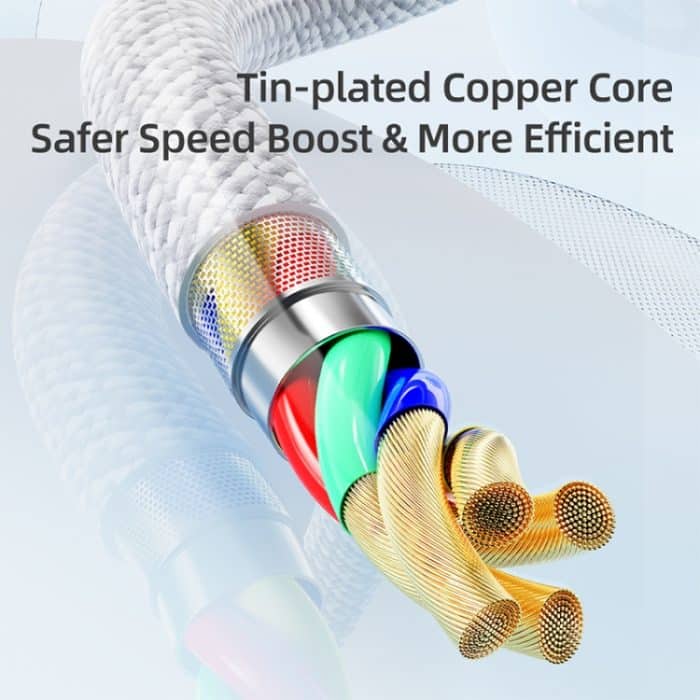 ROCK Z20 1m 6A USB auf USB-C / Typ-C Schnellladedatenkabel – Bild 7