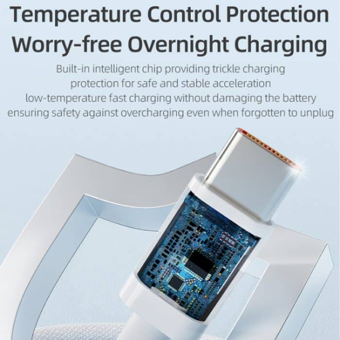 ROCK Z20 1m 6A USB auf USB-C / Typ-C Schnellladedatenkabel – Bild 8