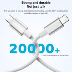 MOMAX DC30 1,5 m USB-C/Typ-C auf USB-C/Typ-C 60 W geflochtenes Datensynchronisierungs-Ladekabel – Bild 5