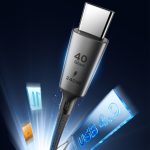 MOMAX DC39 1 m USB4.0 USB-C/Typ-C auf USB-C/Typ-C 240 W geflochtenes Datensynchronisierungs-Ladekabel – Bild 4