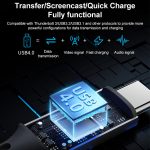 MOMAX DC39 1 m USB4.0 USB-C/Typ-C auf USB-C/Typ-C 240 W geflochtenes Datensynchronisierungs-Ladekabel – Bild 5