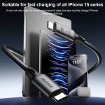 MOMAX DC39 1 m USB4.0 USB-C/Typ-C auf USB-C/Typ-C 240 W geflochtenes Datensynchronisierungs-Ladekabel – Bild 9