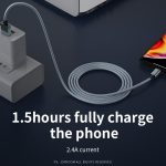 JOYROOM S-M369 Simple Series 2,4 A 8-poliges geflochtenes Nylon-Datenkabel, Länge: 1,2 m – Bild 6