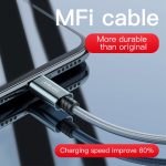 JOYROOM S-M369 Simple Series 2,4 A 8-poliges geflochtenes Nylon-Datenkabel, Länge: 1,2 m – Bild 8