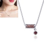 Damenmode S925 Sterling Silber Kleine Taille Anhänger Halskette