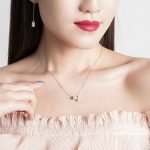 Damenmode S925 Sterling Silber Kleine Taille Anhänger Halskette – Bild 4