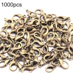 1000 Stück 12 mm DIY-Schmuckzubehör, hochwertige Legierungs-Hummerkralle – Bild 6