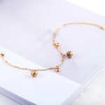 Mode Dame Perlen Zirkon verstellbare All-Match-Armband Braut Hochzeit vergoldet Armband (Gold) – Bild 2